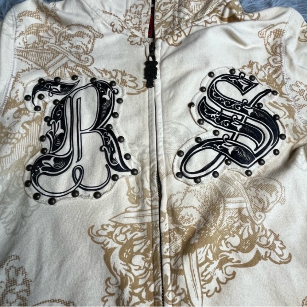 Rebel Spirit Hoodie Jacket Womens Small Studs
Swords Pockets Hood Velvet Skull - Picture 2 of 6
